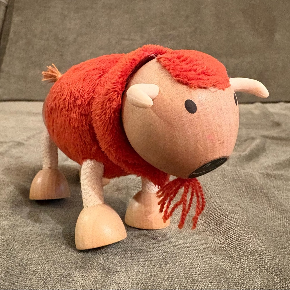Anamalz Wooden Bull Toy
